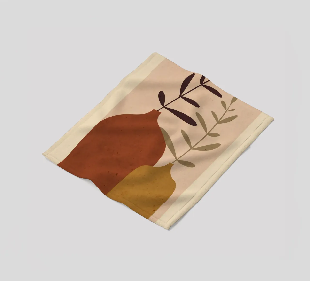 Abstract Vases fleece blanket by ThingDesign