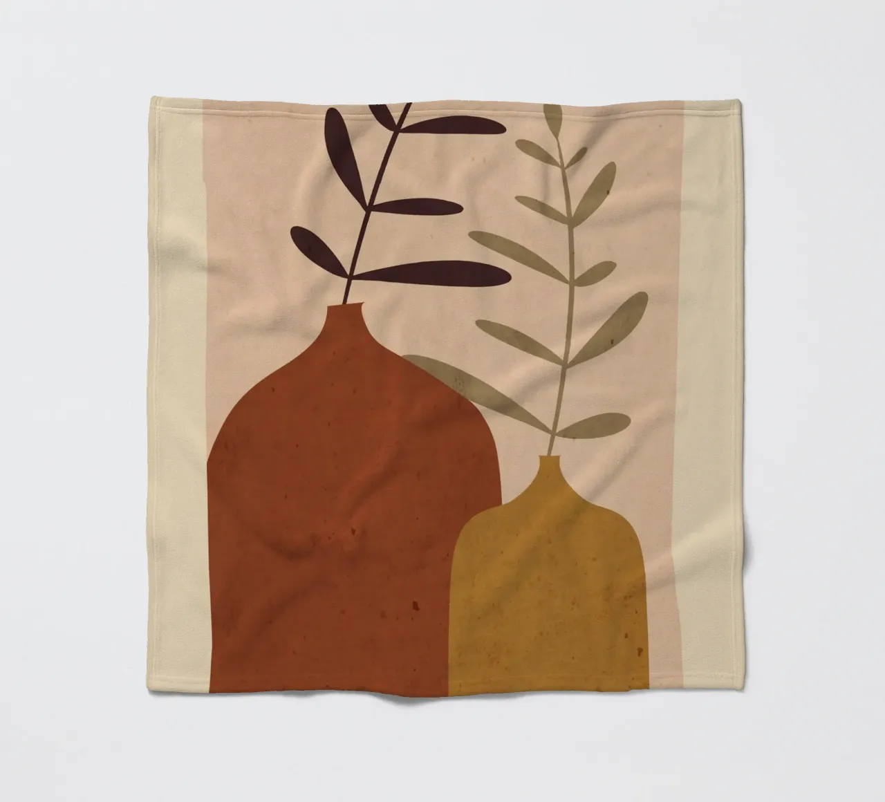 Abstract Vases fleece blanket by ThingDesign