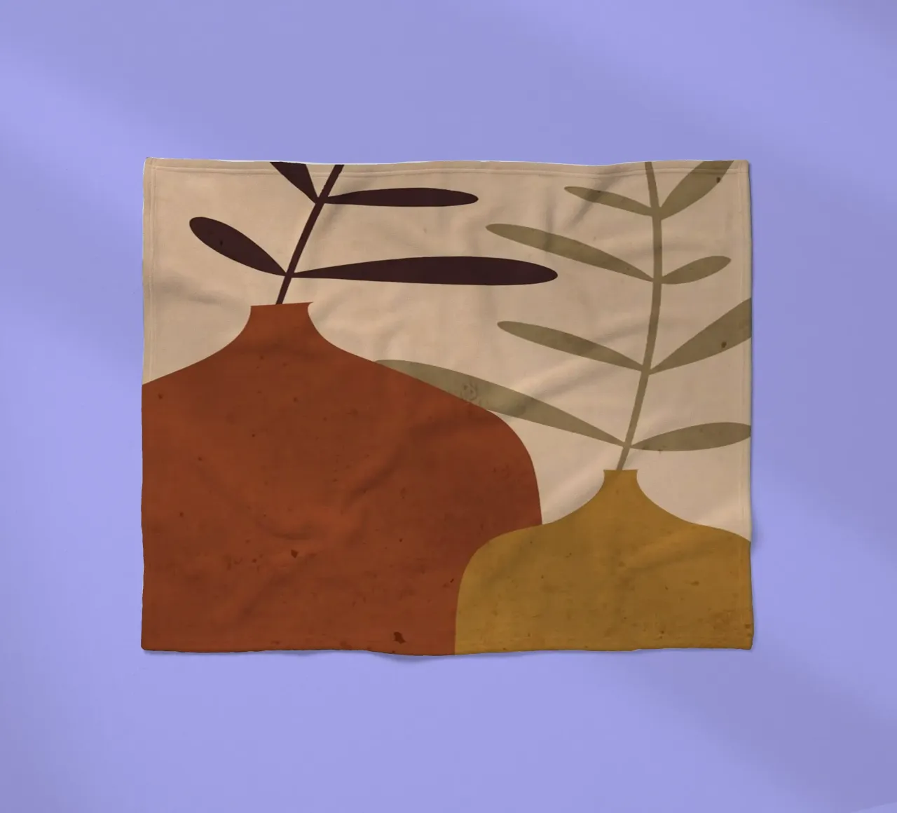 Abstract Vases fleece blanket by ThingDesign