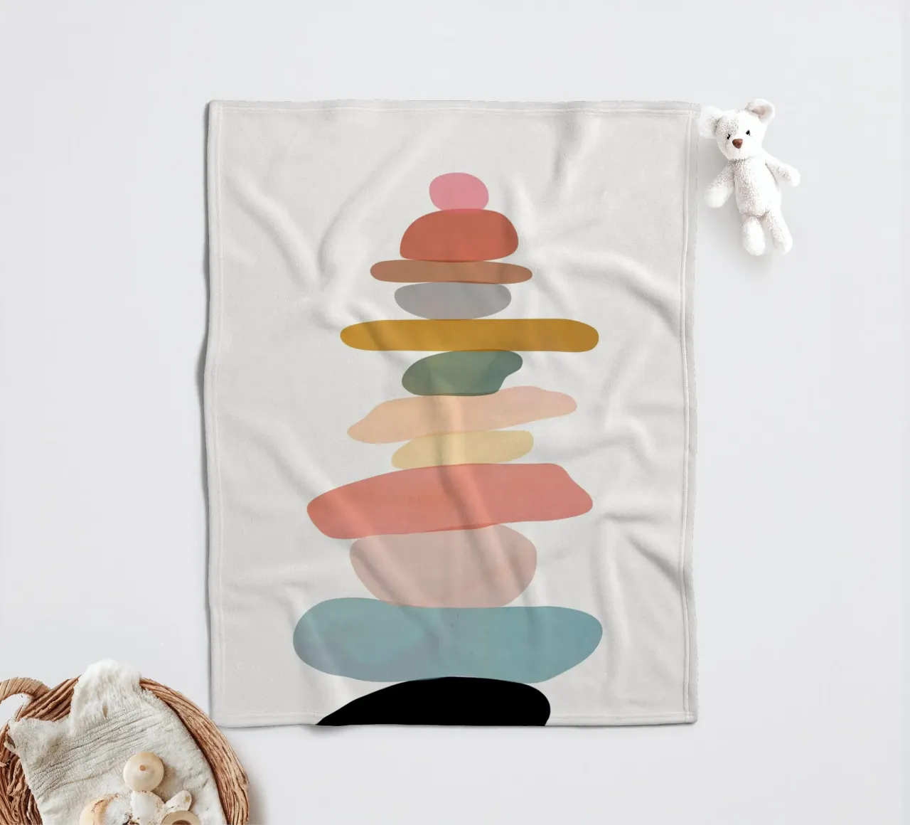 Balancing Stones 22 coperta in pile da cityart