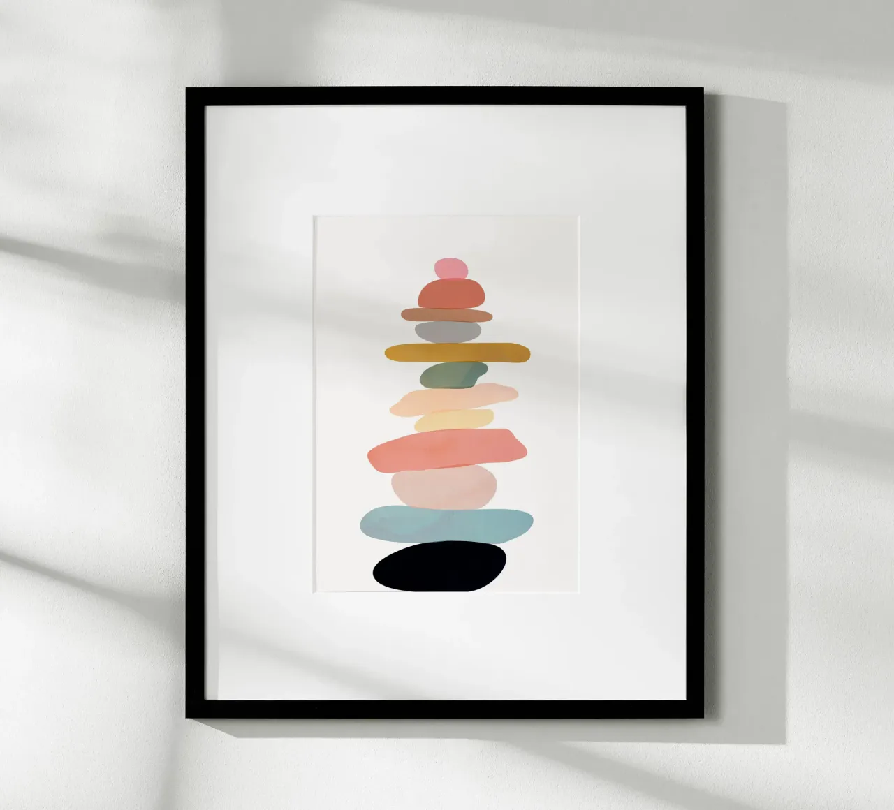 Balancing Stones 22 poster con telaio in plastica da cityart