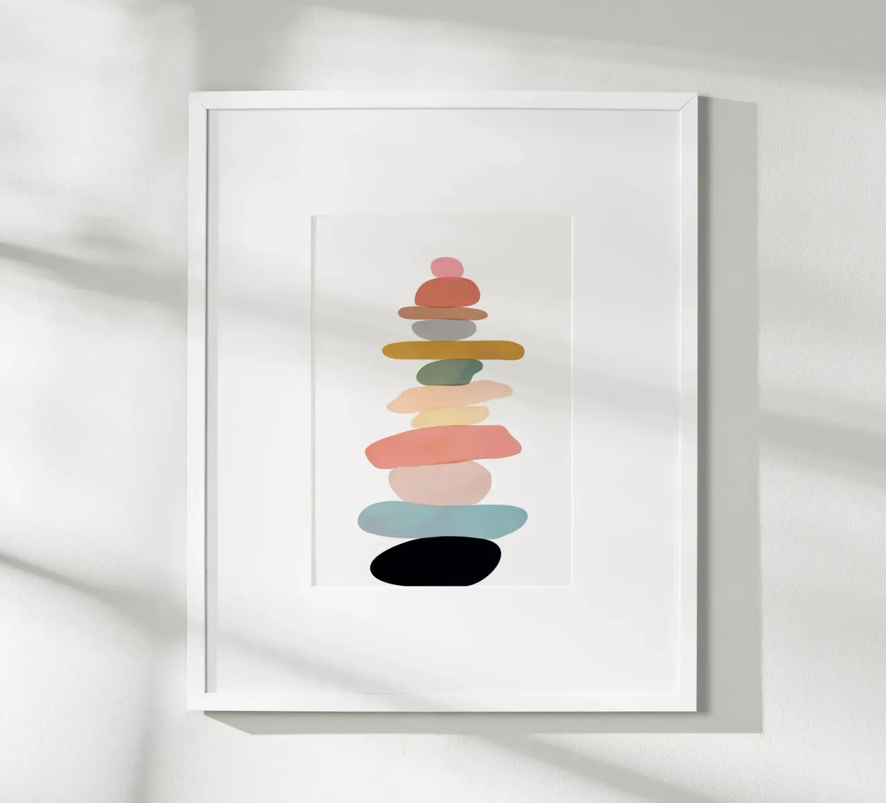 Balancing Stones 22 poster con telaio in plastica da cityart