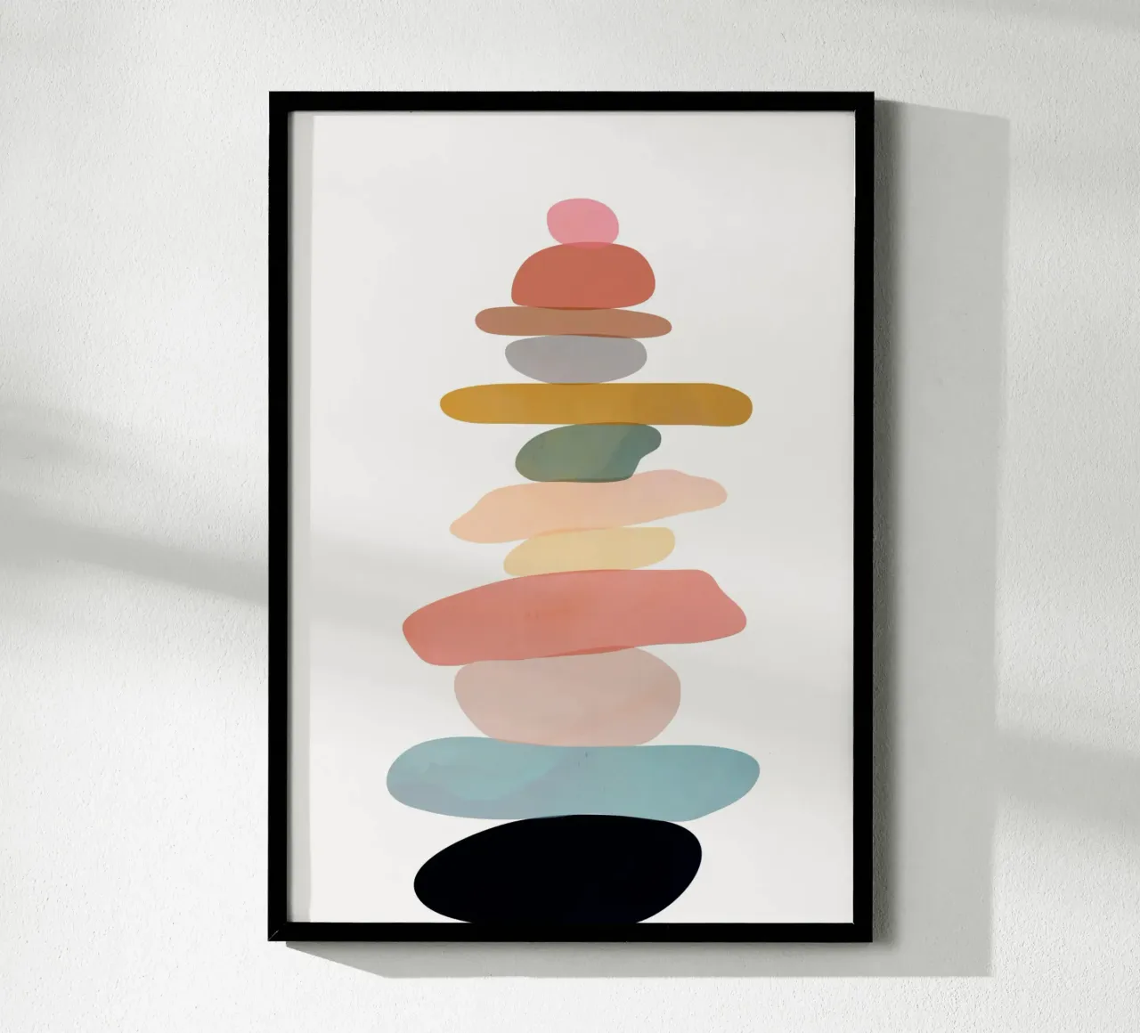Balancing Stones 22 poster con telaio in plastica da cityart