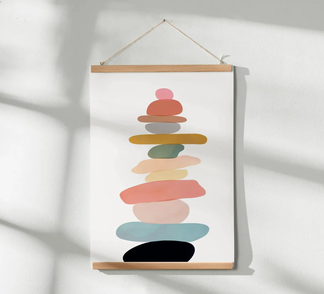 Balancing Stones 22 poster con telaio in plastica da cityart