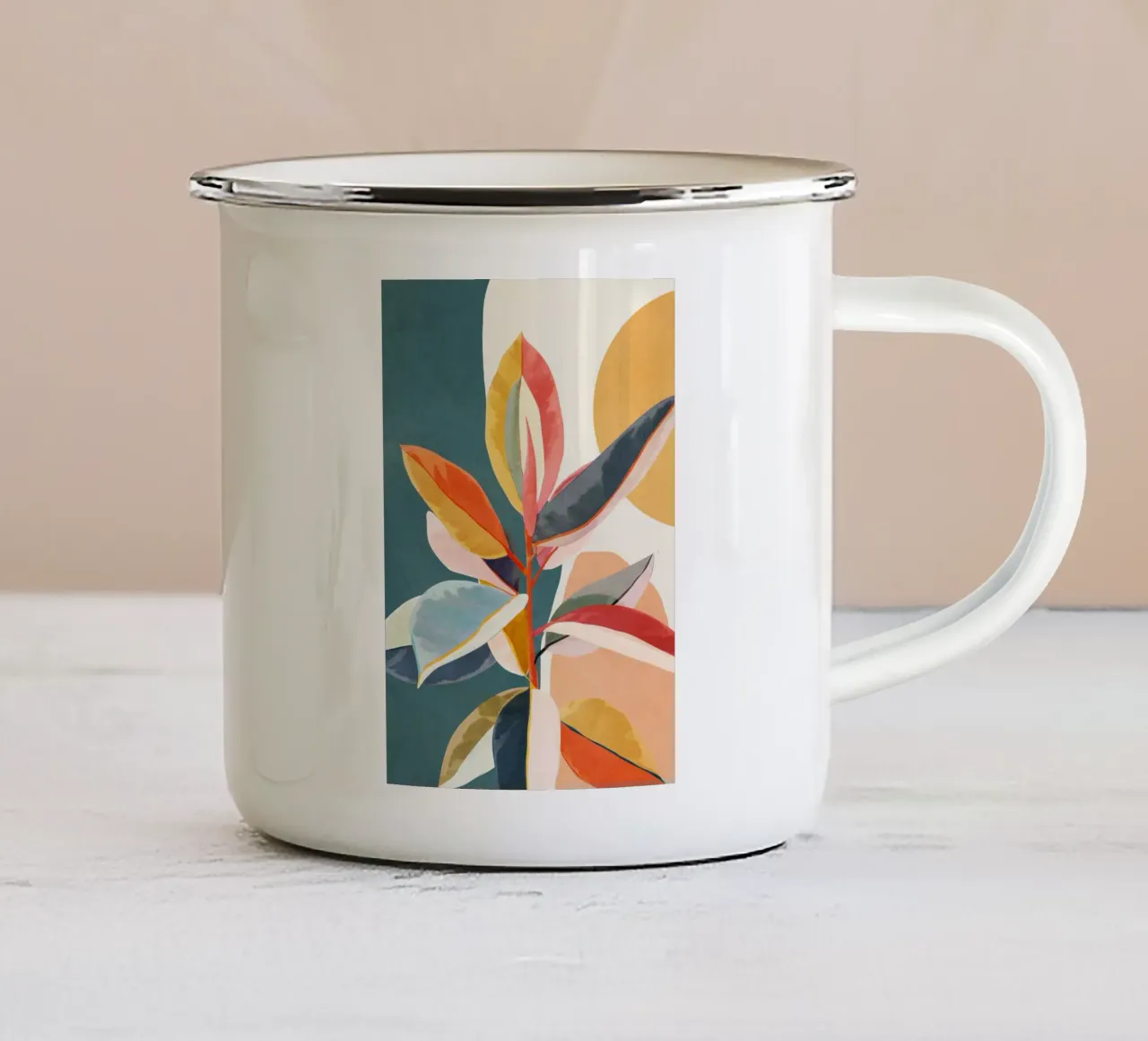 Colorful Branching Out 01 tazza in smalto da cityart