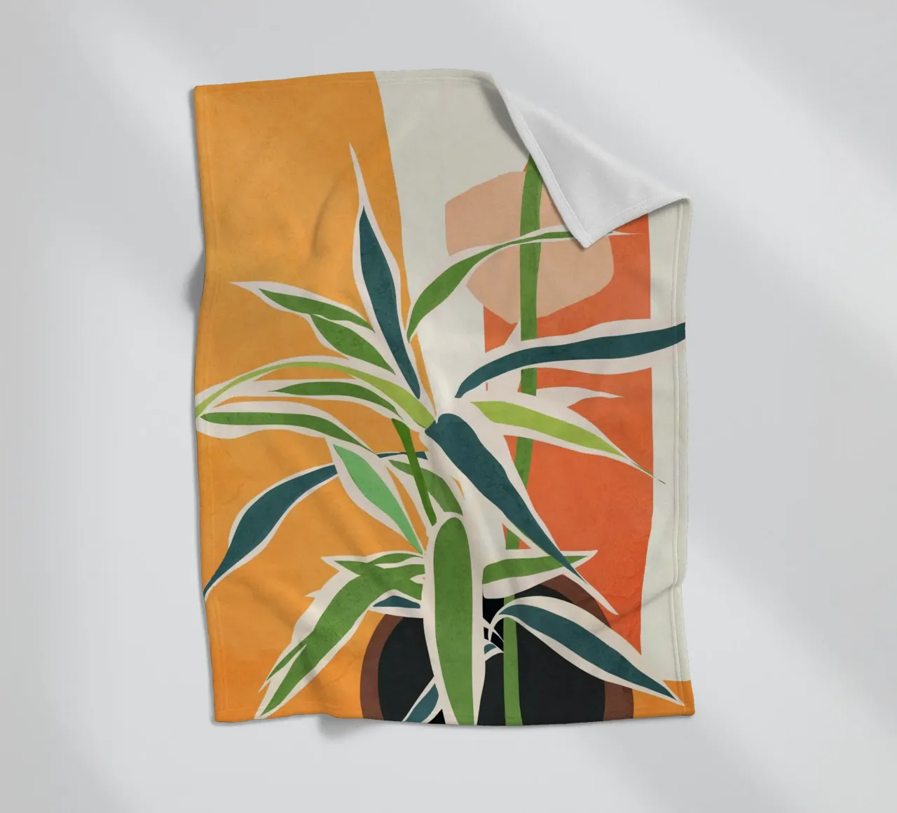 Colorful Branching Out 02 coperta in pile da cityart