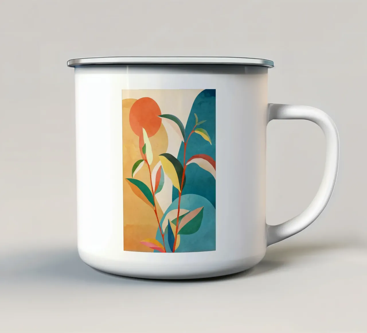 Colorful Branching Out 03 tazza in smalto da cityart