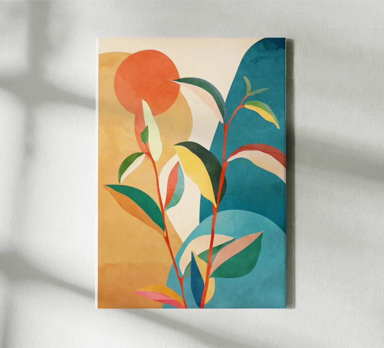 Colorful Branching Out 03 tela con Cornice a cassetta da cityart