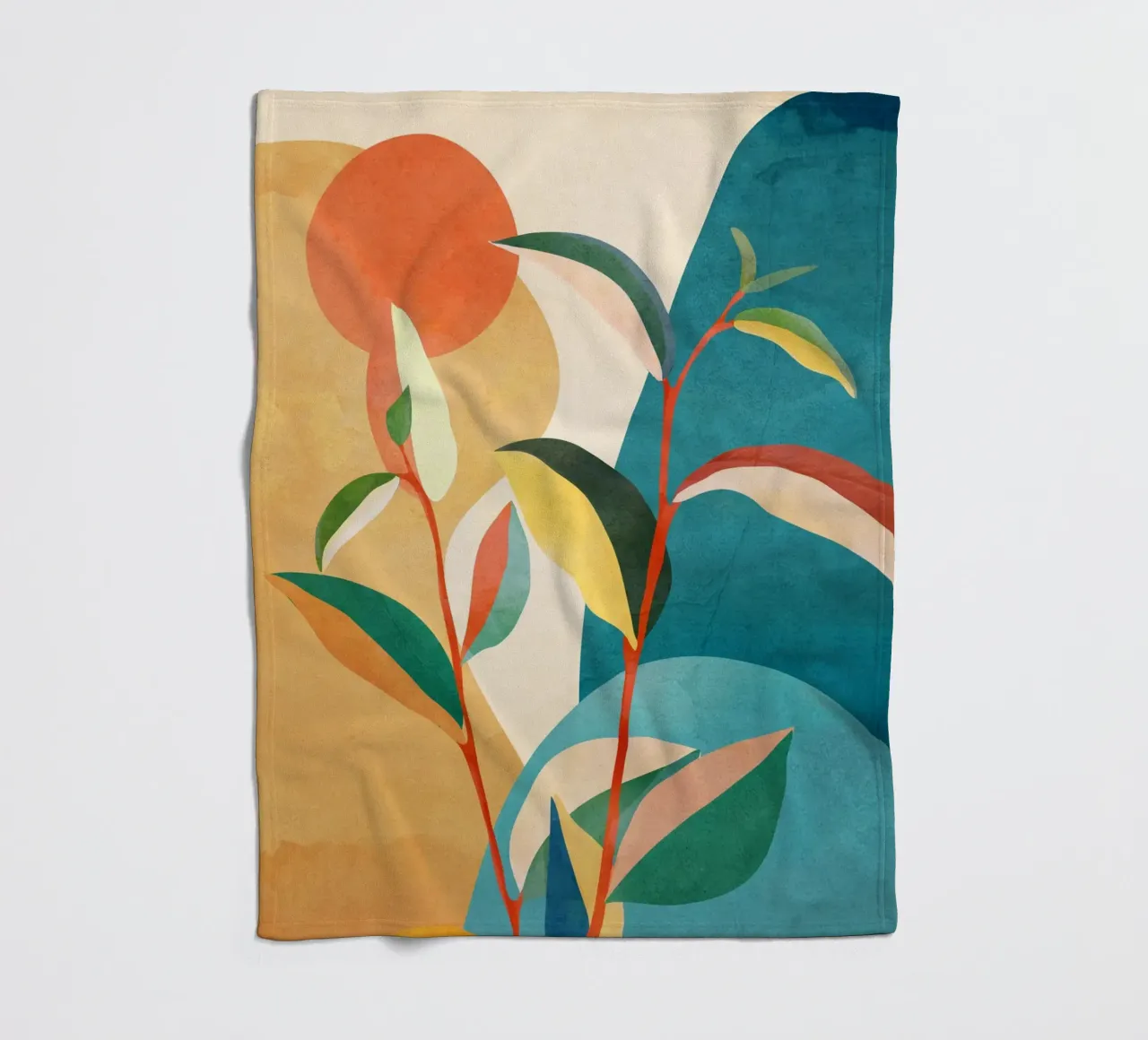 Colorful Branching Out 03 coperta in pile da cityart