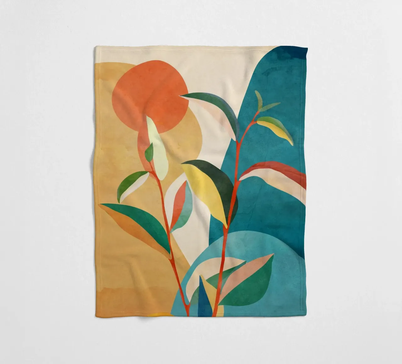 Colorful Branching Out 03 coperta in pile da cityart