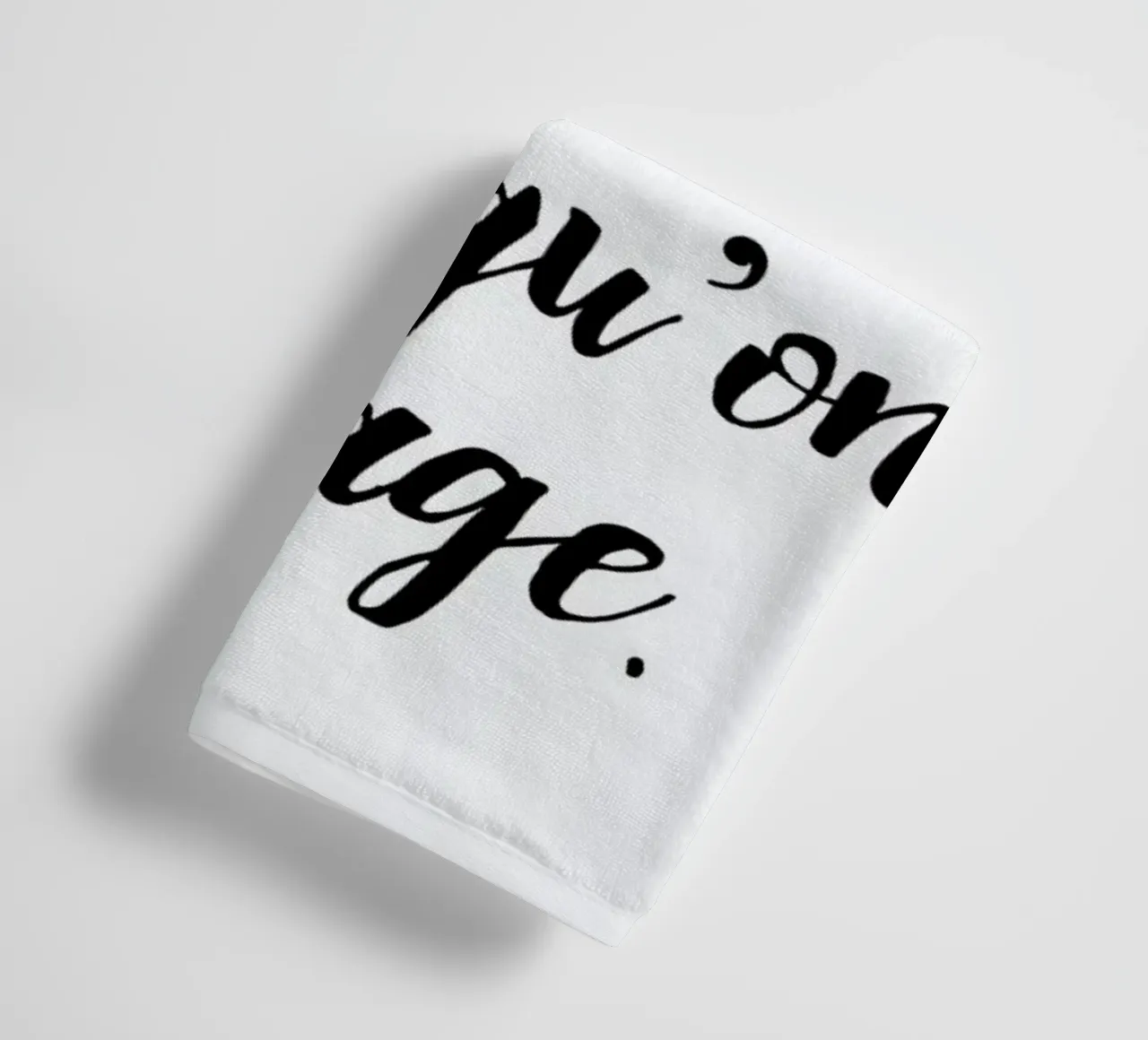 Doux bonheur towel by typed