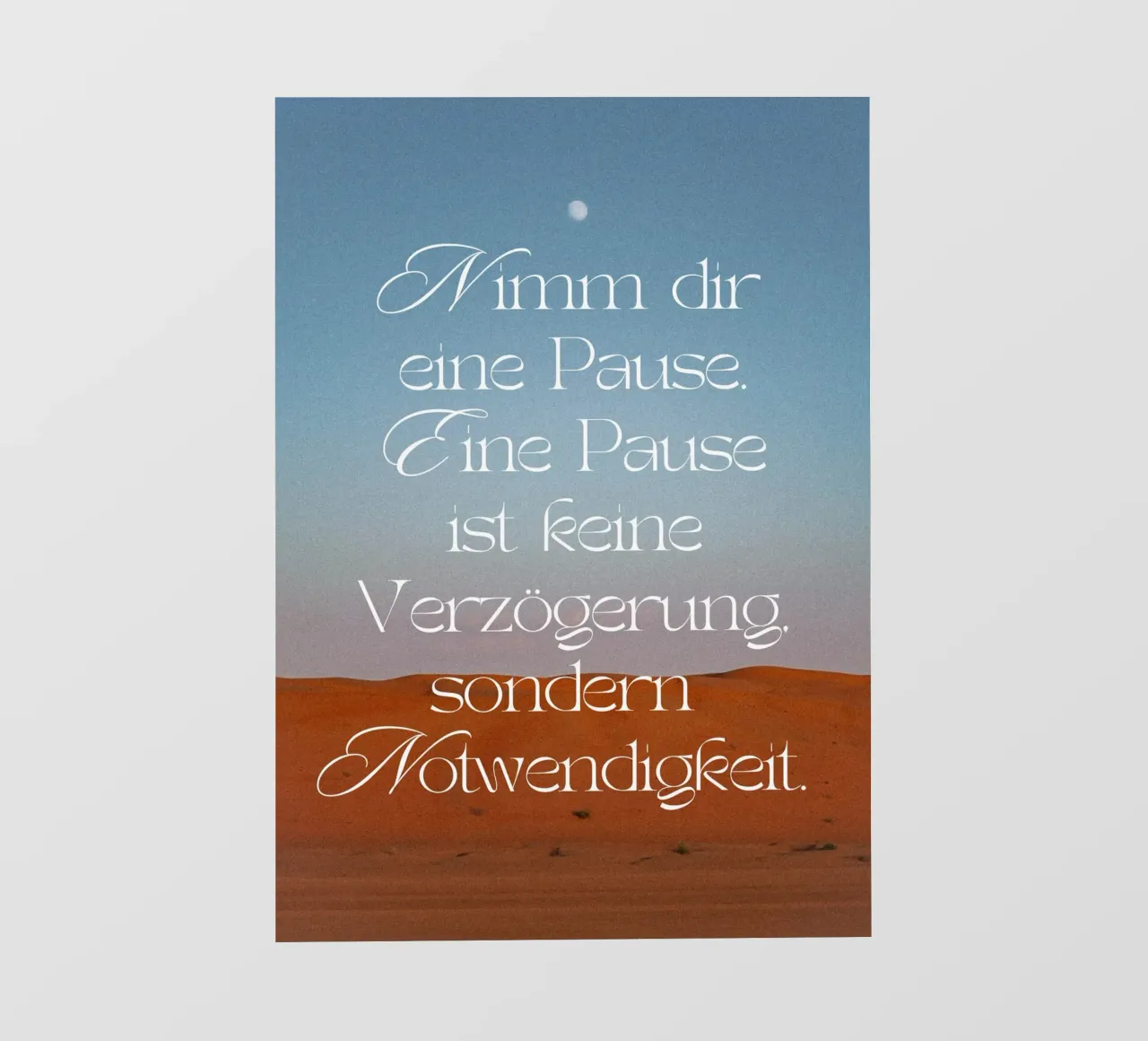 NIMM DIR EINE PAUSE telo in pvc da Einfach Uebel