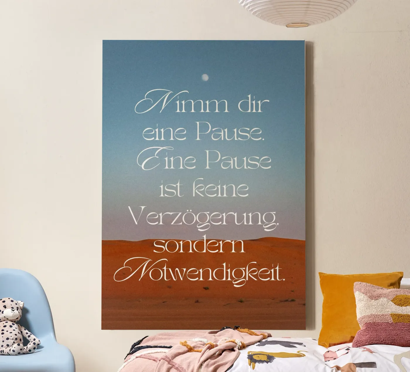 NIMM DIR EINE PAUSE canvas van SMRT STUDIO