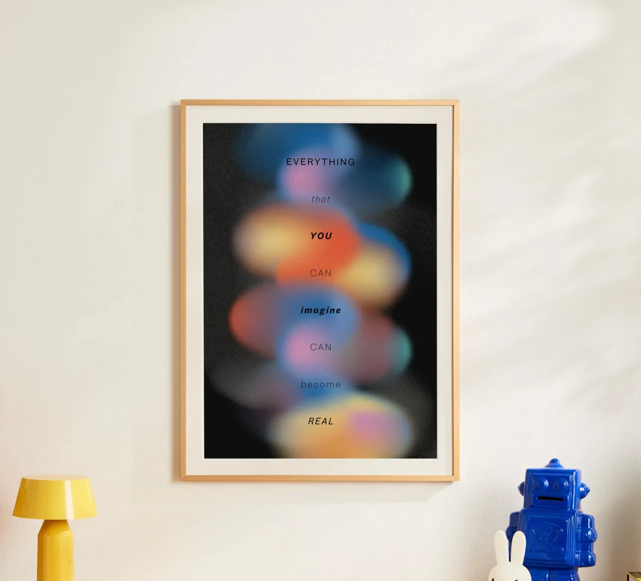 IMAGINE poster con telaio in alluminio da Einfach Uebel
