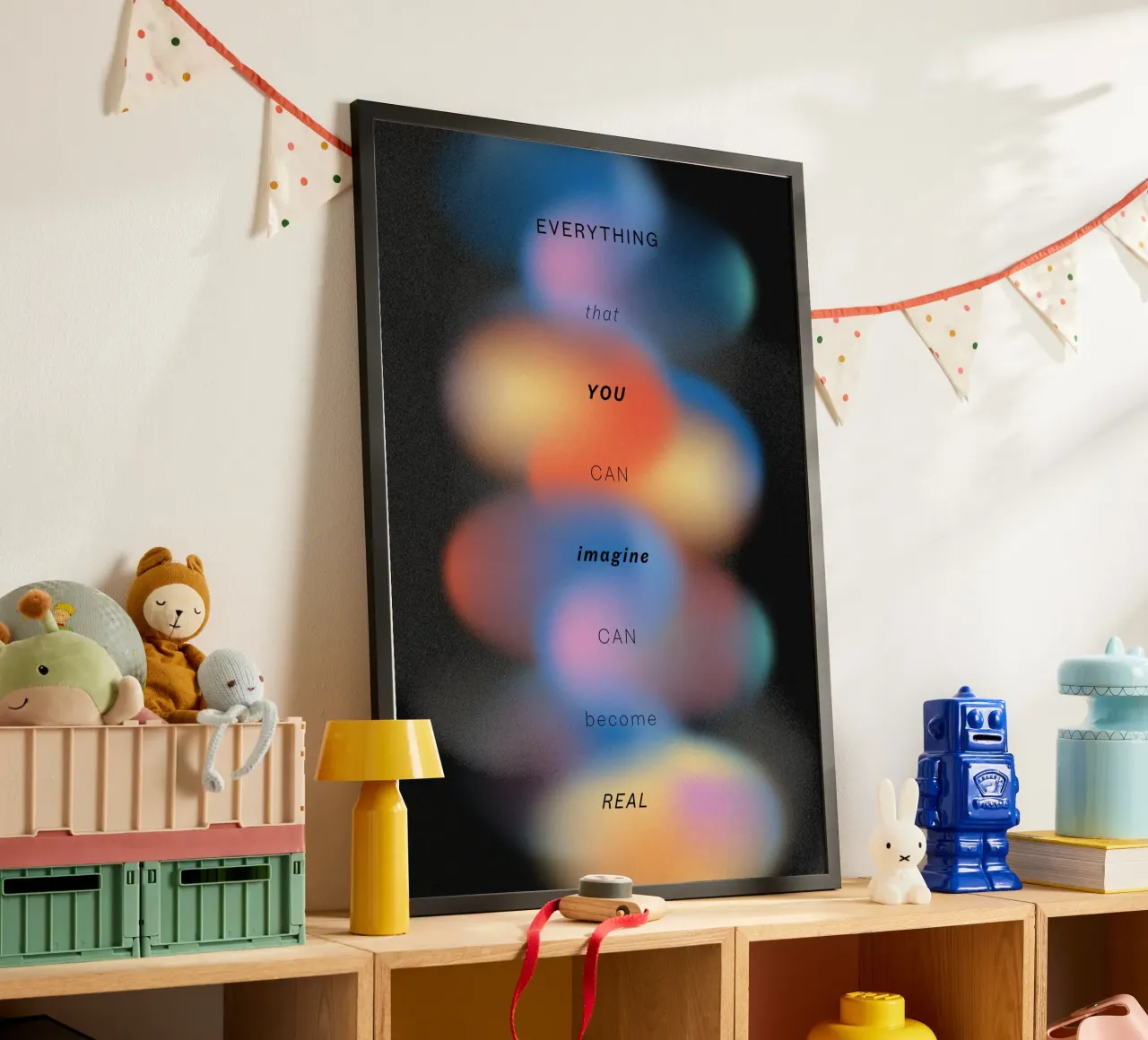 IMAGINE poster con telaio in alluminio da Einfach Uebel