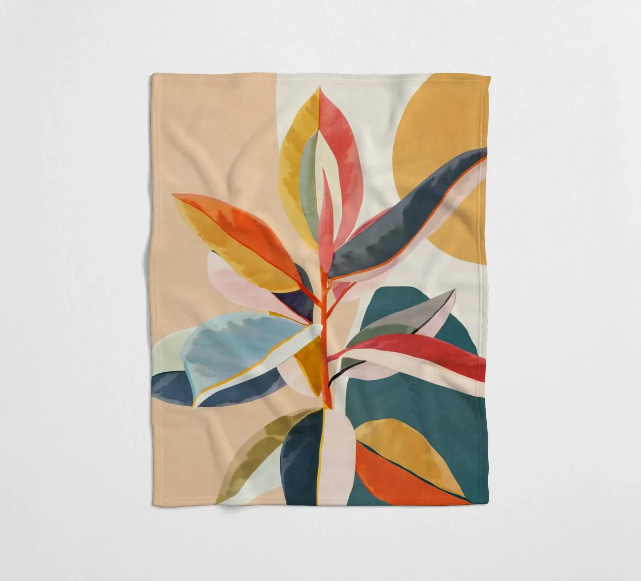 Colorful Branching Out 07 coperta in pile da cityart
