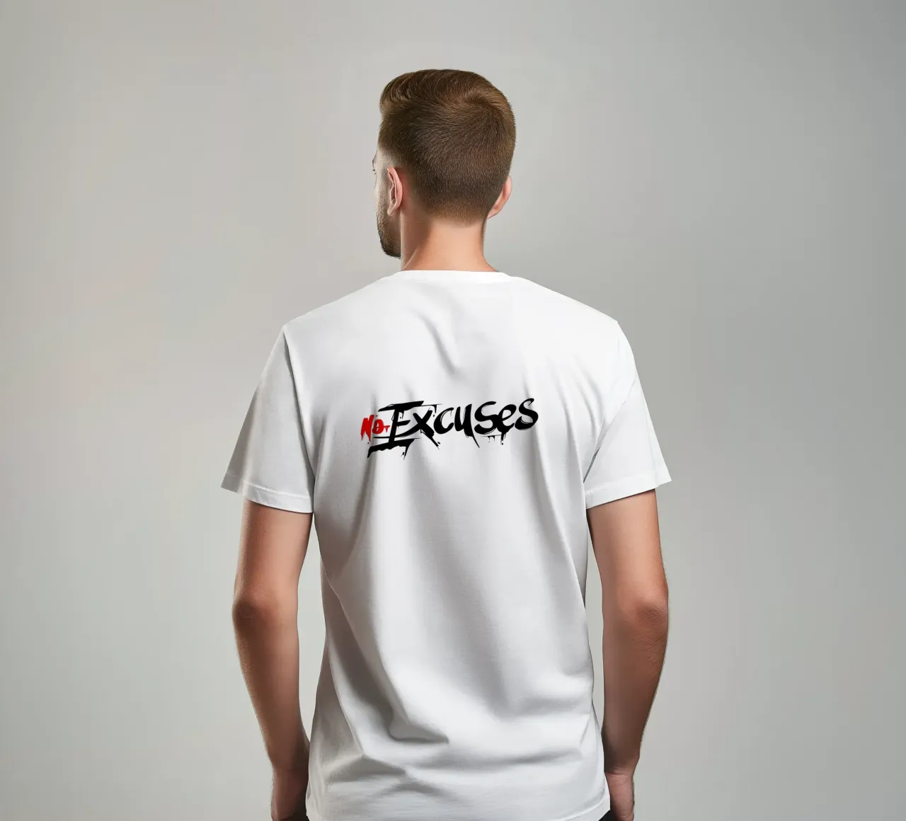 Motivational summer design - No Excuses t-shirt by Gift For You