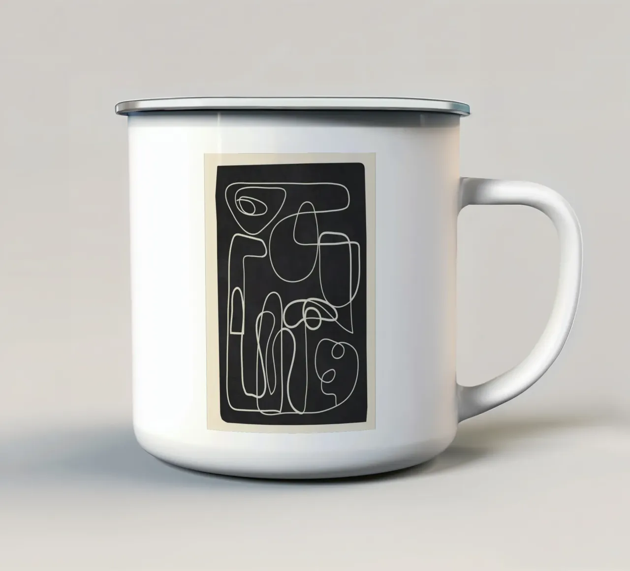 Lines in Space 1 taza de esmalte de cityart