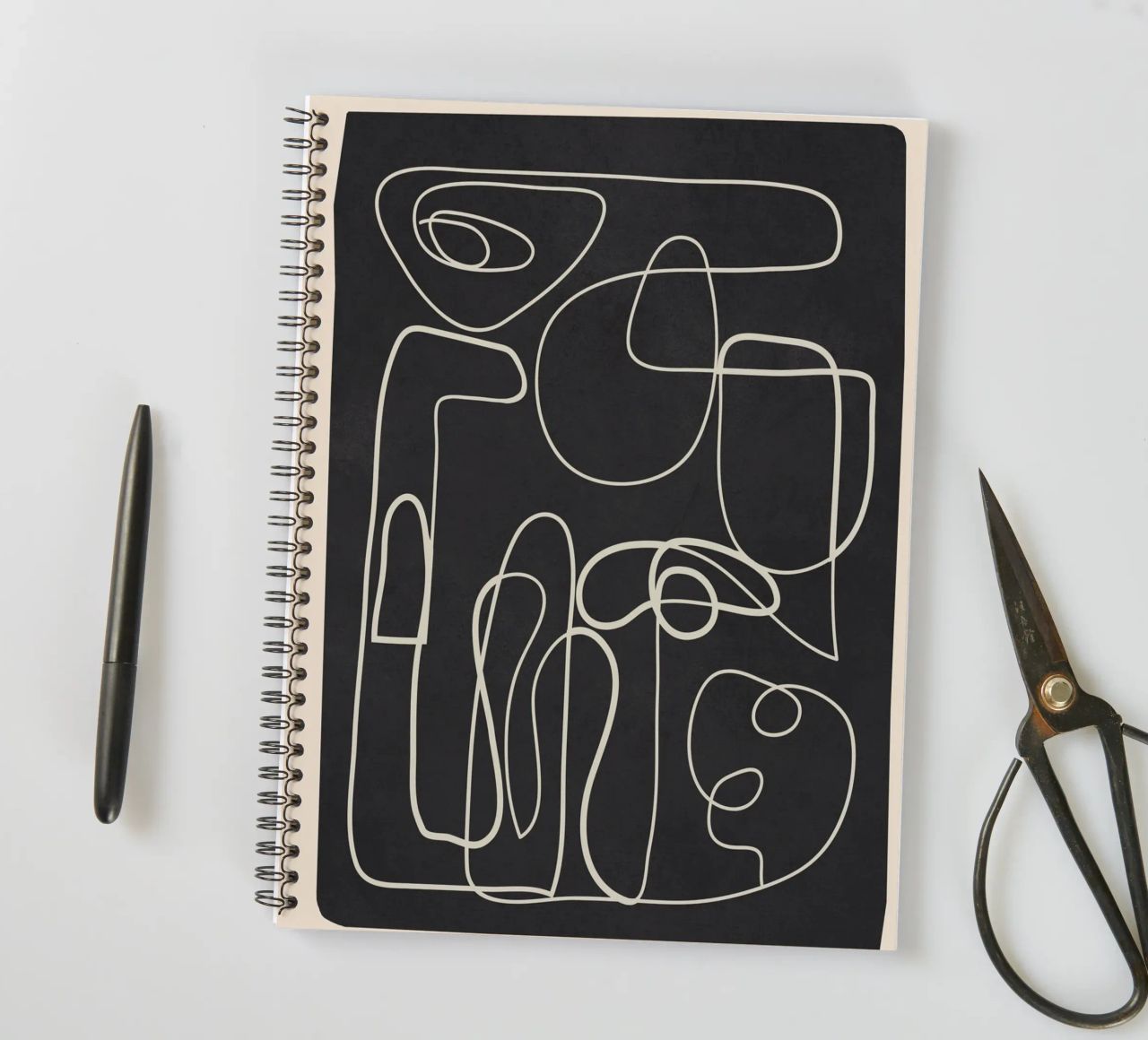 Lines in Space 1 spiral notebook by cityart