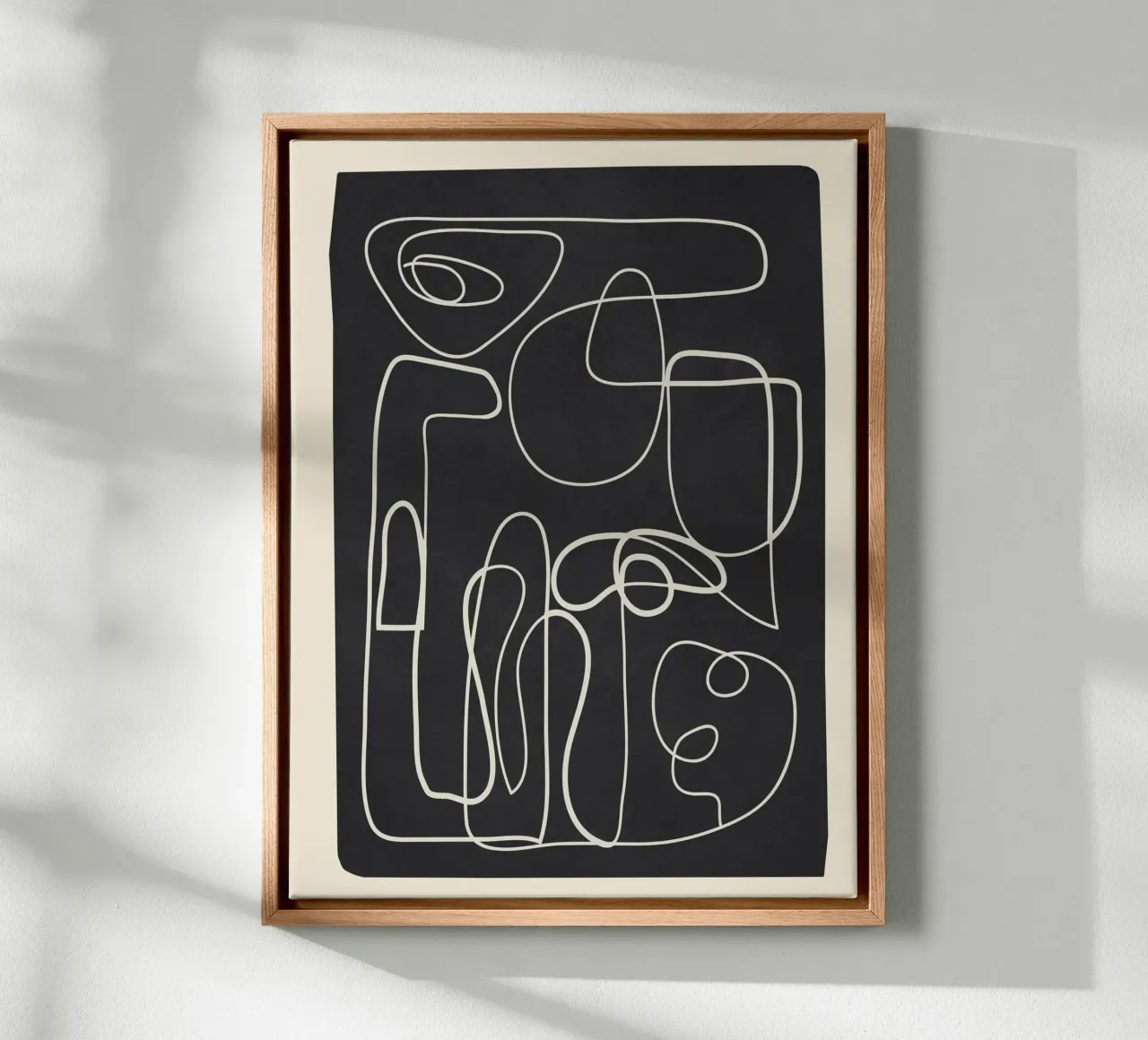 Lines in Space 1 canvas with Floater frame by cityart