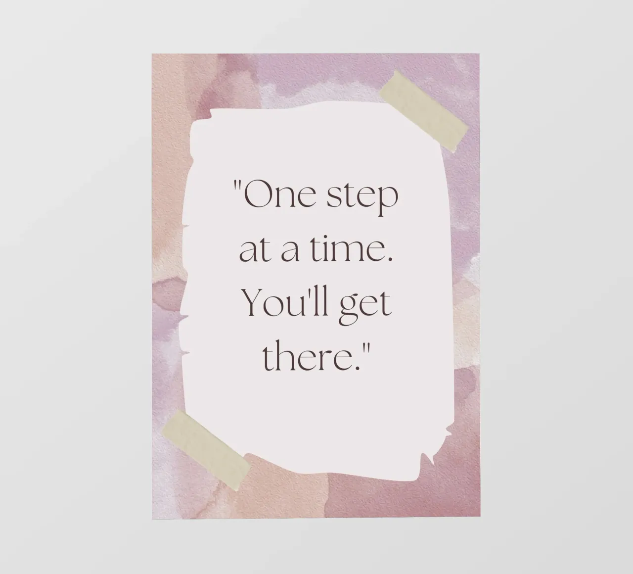 ONE STEP AT A TIME telo in pvc da Einfach Uebel