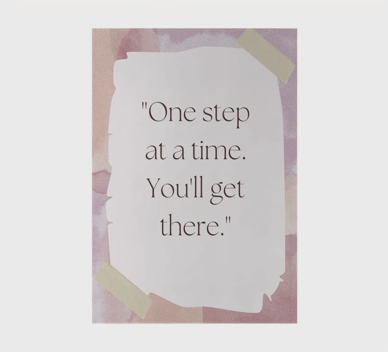 ONE STEP AT A TIME notebook by Einfach Uebel