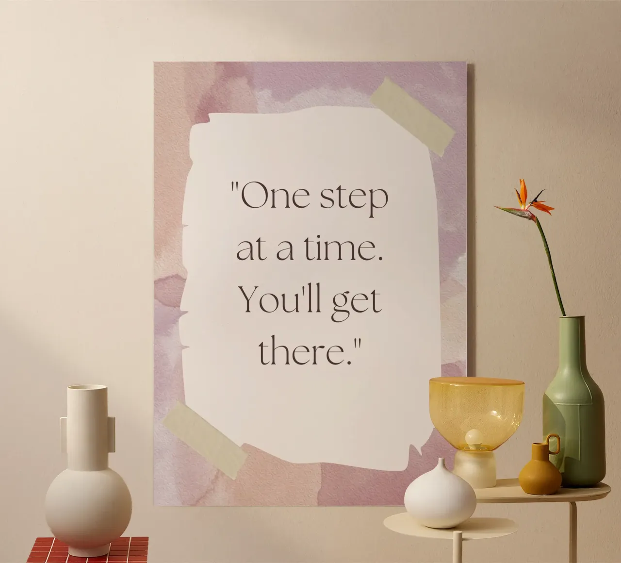 ONE STEP AT A TIME plexiglass da SMRT STUDIO