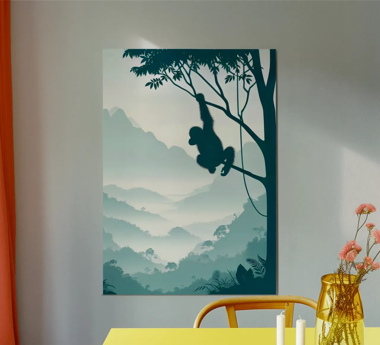 Wanderlust (Borneo) poster con telaio in plastica da Digital Naive