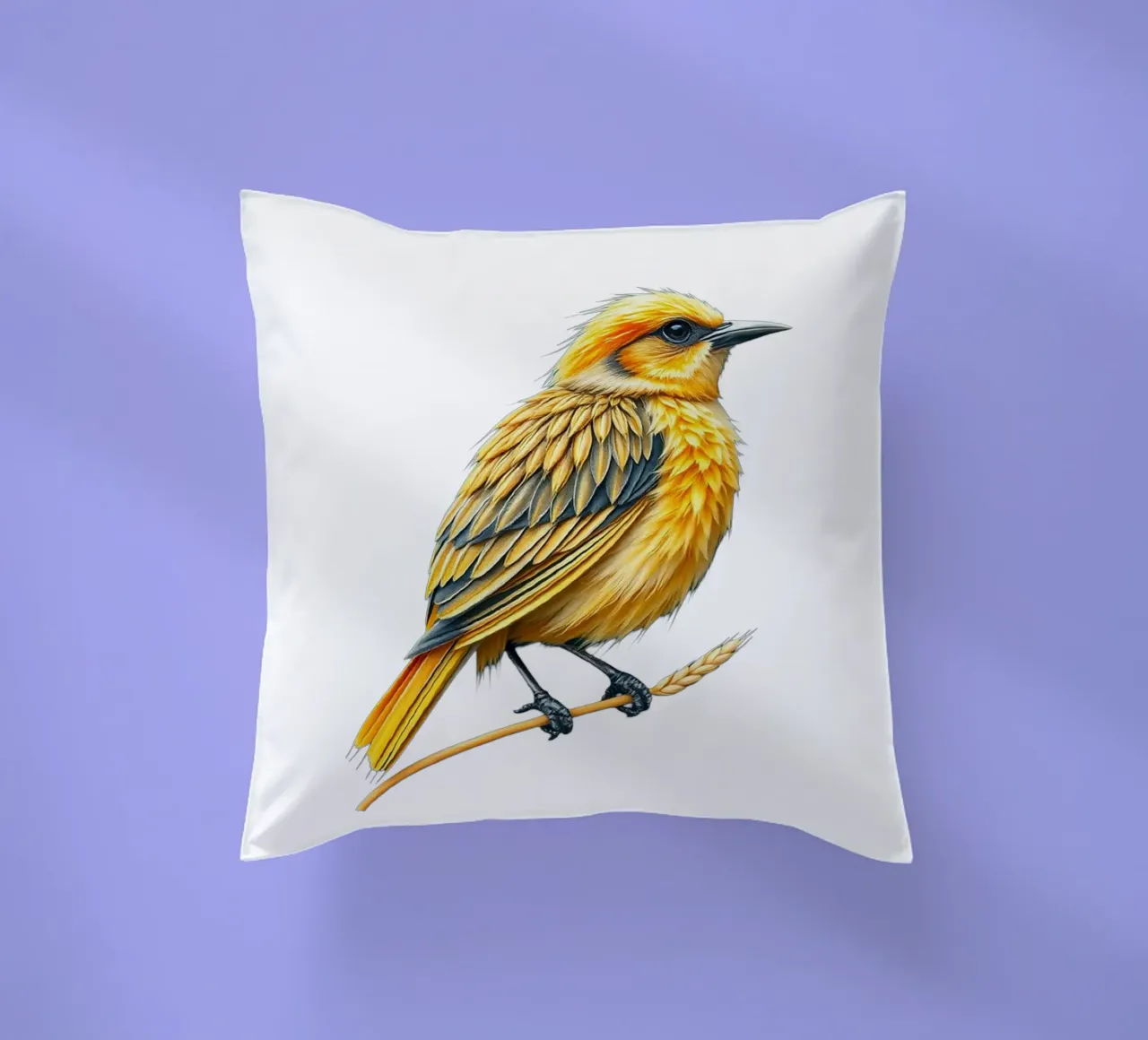 little perched bird decorative cushion by dinem