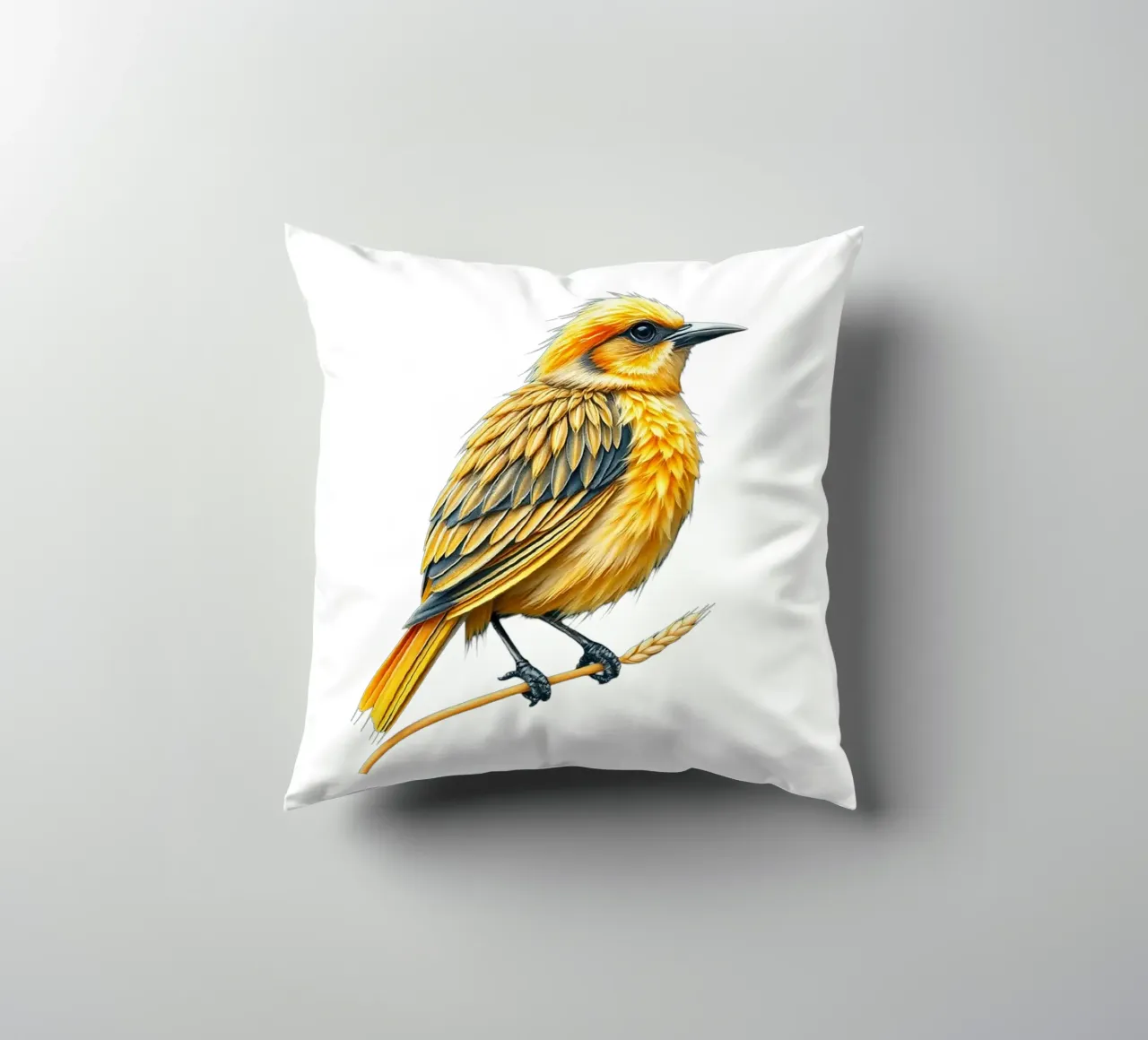 little perched bird decorative cushion by dinem