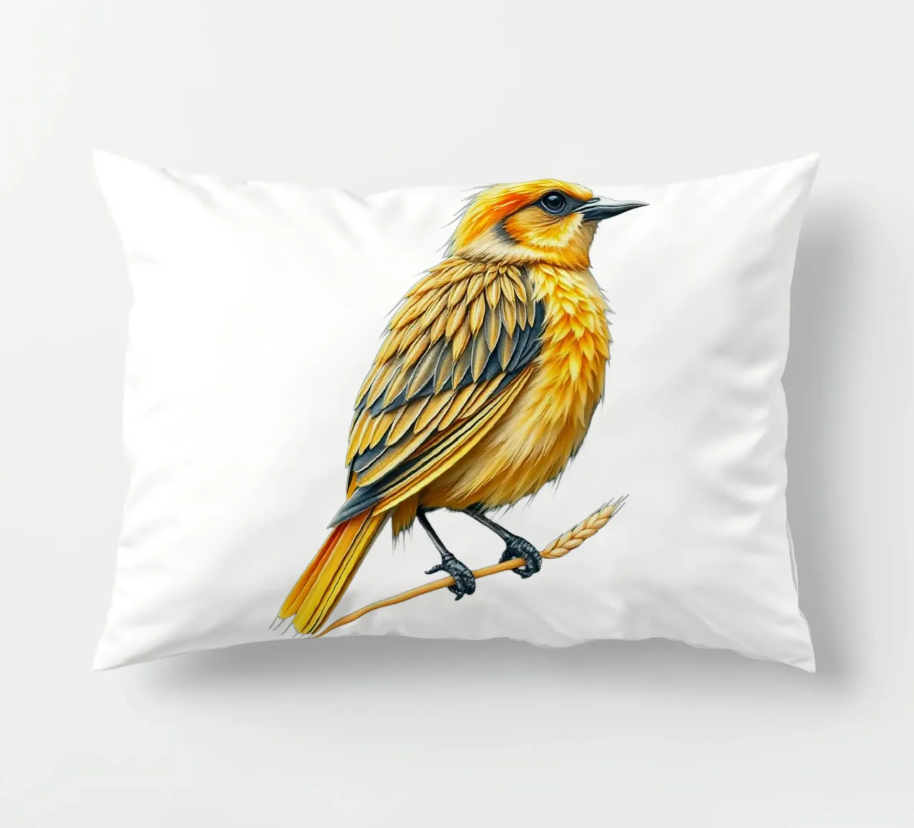 little perched bird decorative cushion by dinem