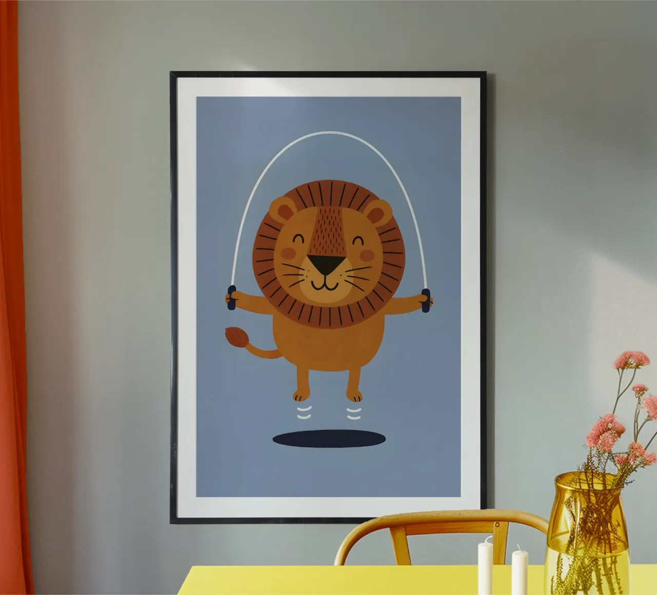 Zeit für die Turnhalle - Kids Animal Poster von Tiny Tails & Stripes