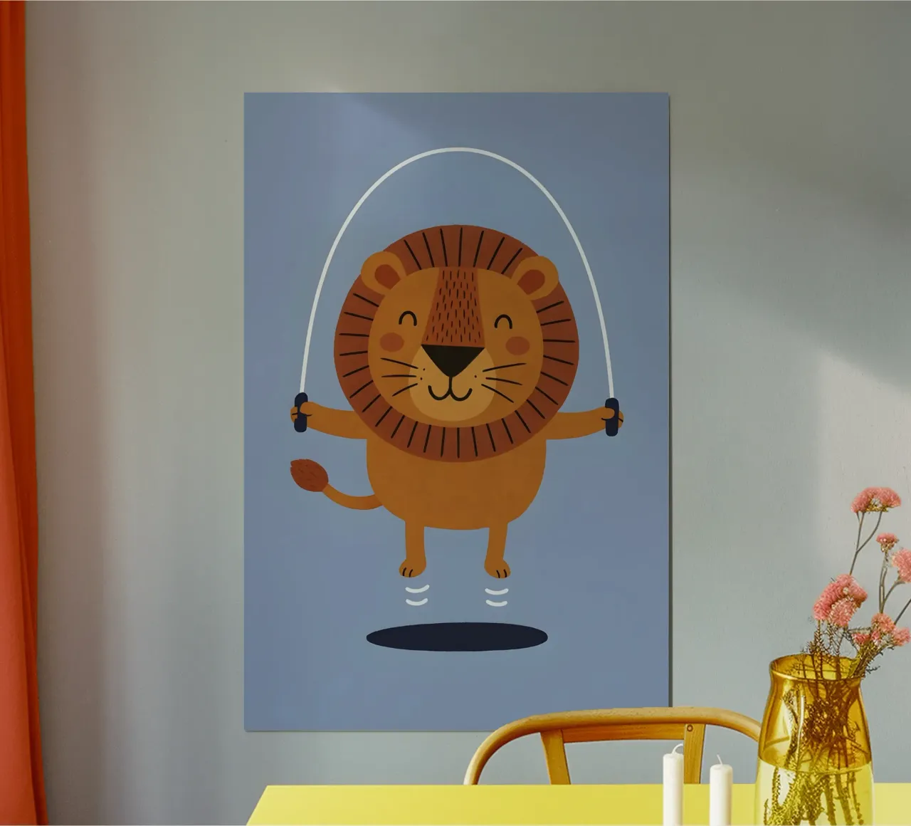 Zeit für die Turnhalle - Kids Animal Poster von Tiny Tails & Stripes