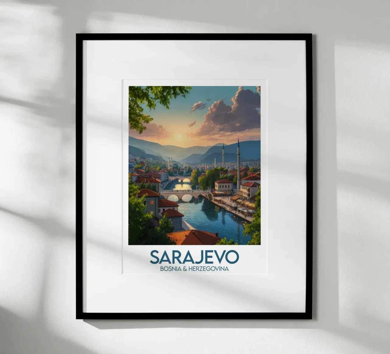 Affiche Sarajevo poster da Frame the World