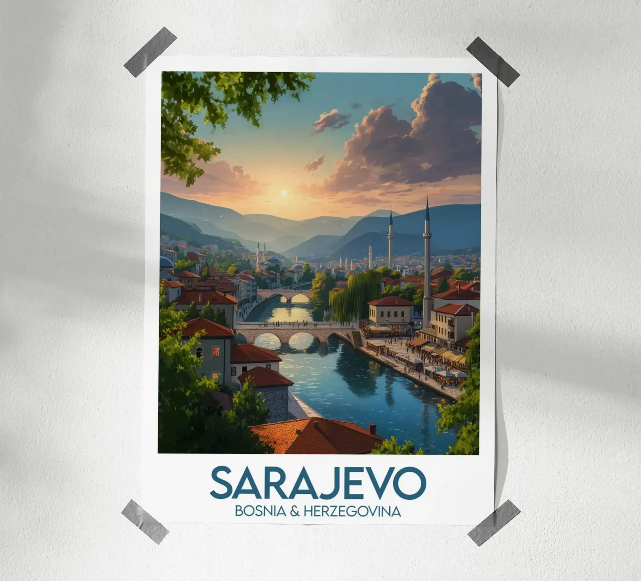 Affiche Sarajevo poster da Frame the World