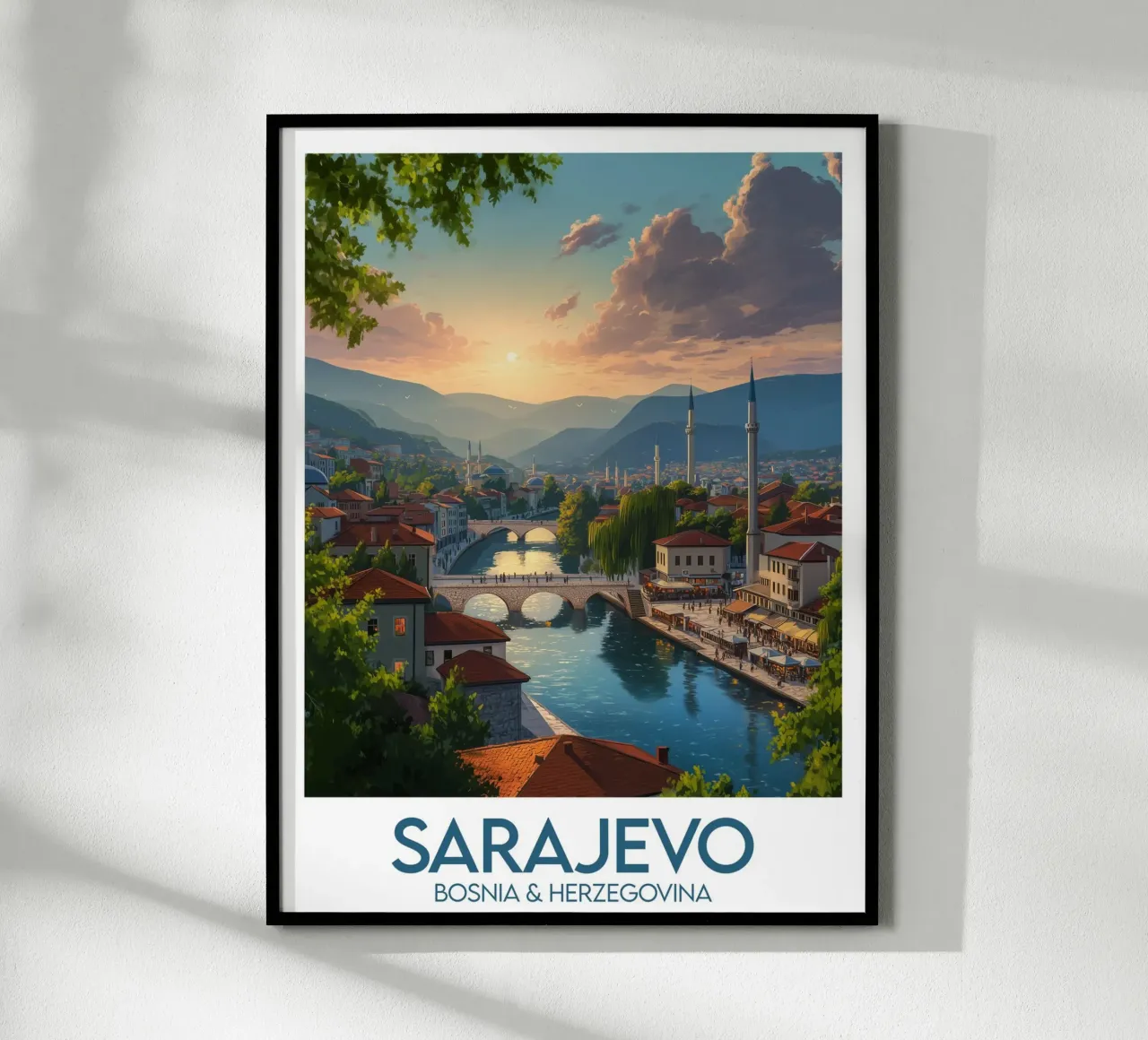 Affiche Sarajevo poster da Frame the World