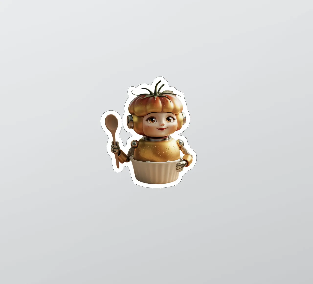 Roboter-Kochen Sticker von dinem