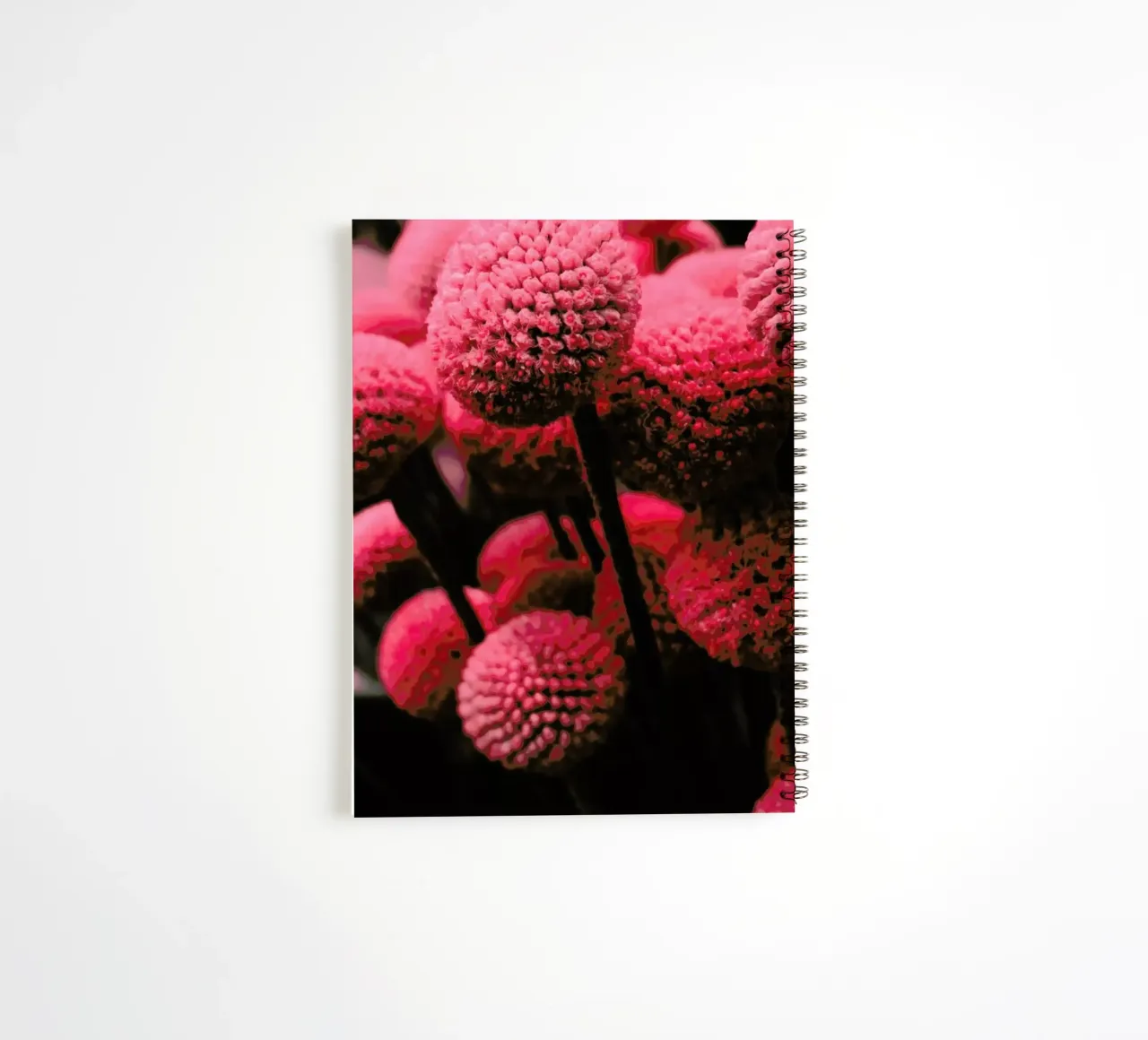 Pink Bommels spiral notebook by Sebastian Hilgetag