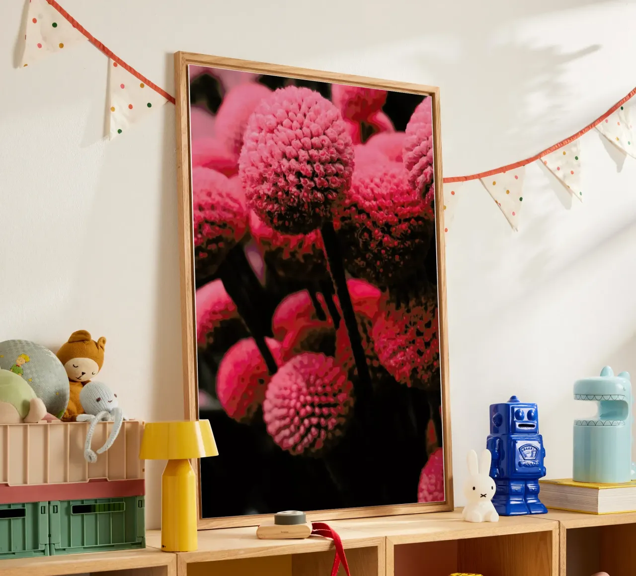 Pink Bommels plexiglass da Sebastian Hilgetag