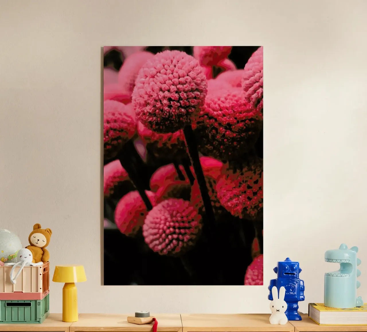 Pink Bommels plexiglass da Sebastian Hilgetag