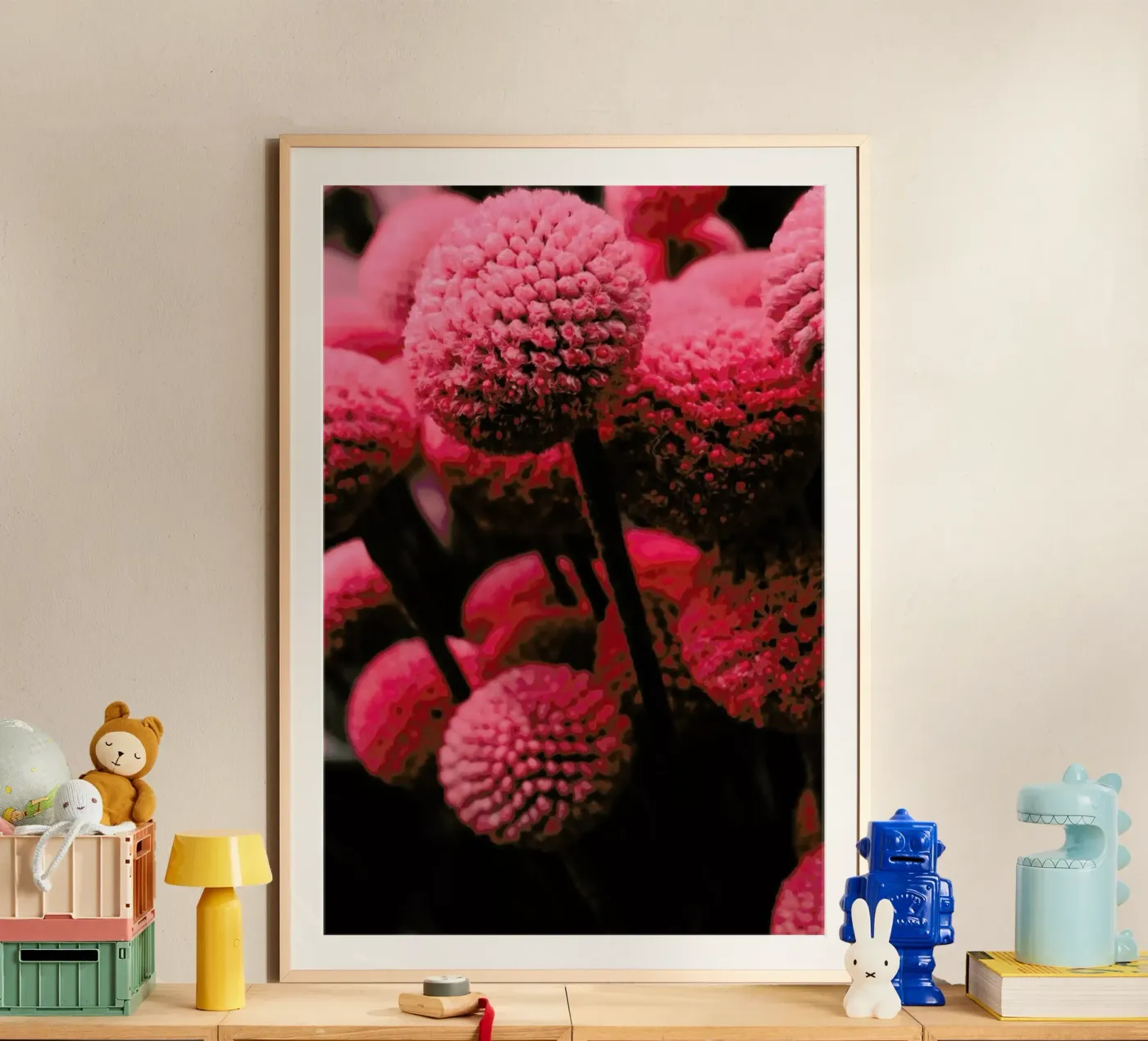 Pink Bommels poster da Sebastian Hilgetag