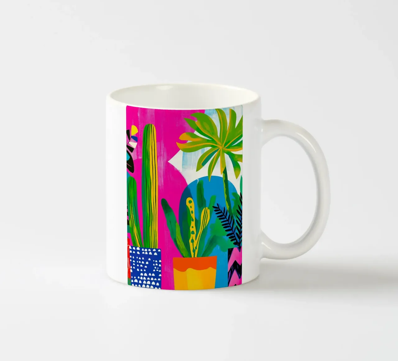 Cactus e palma tazza in ceramica da Justyna Jaszke JBJart