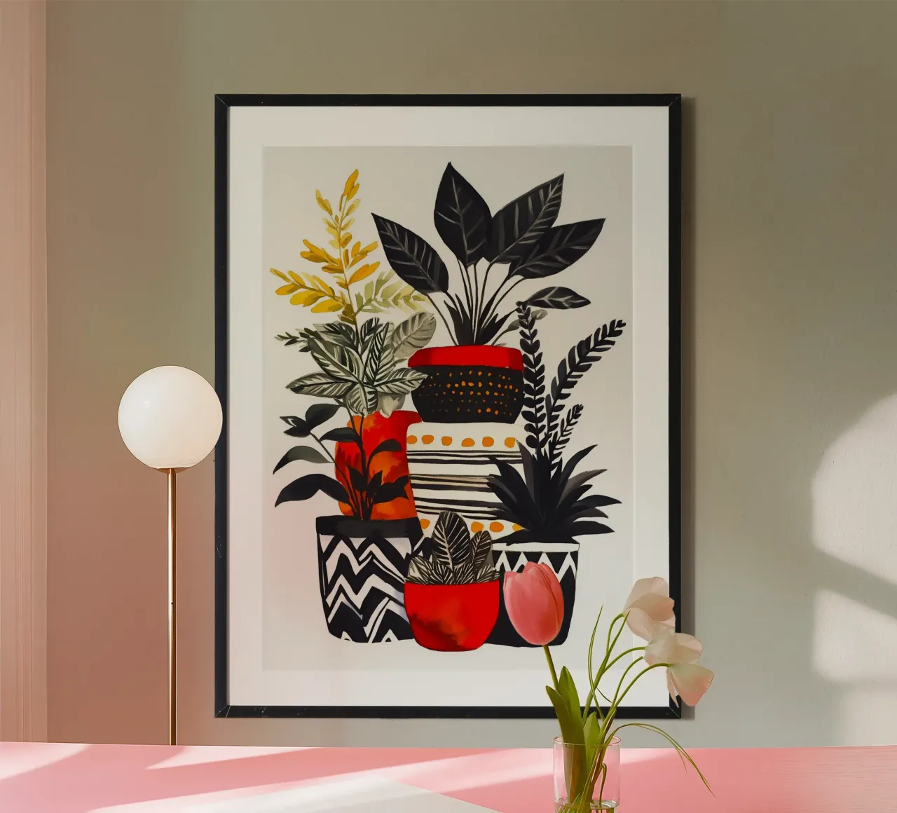 Piante da appartamento poster con telaio in plastica da Justyna Jaszke JBJart