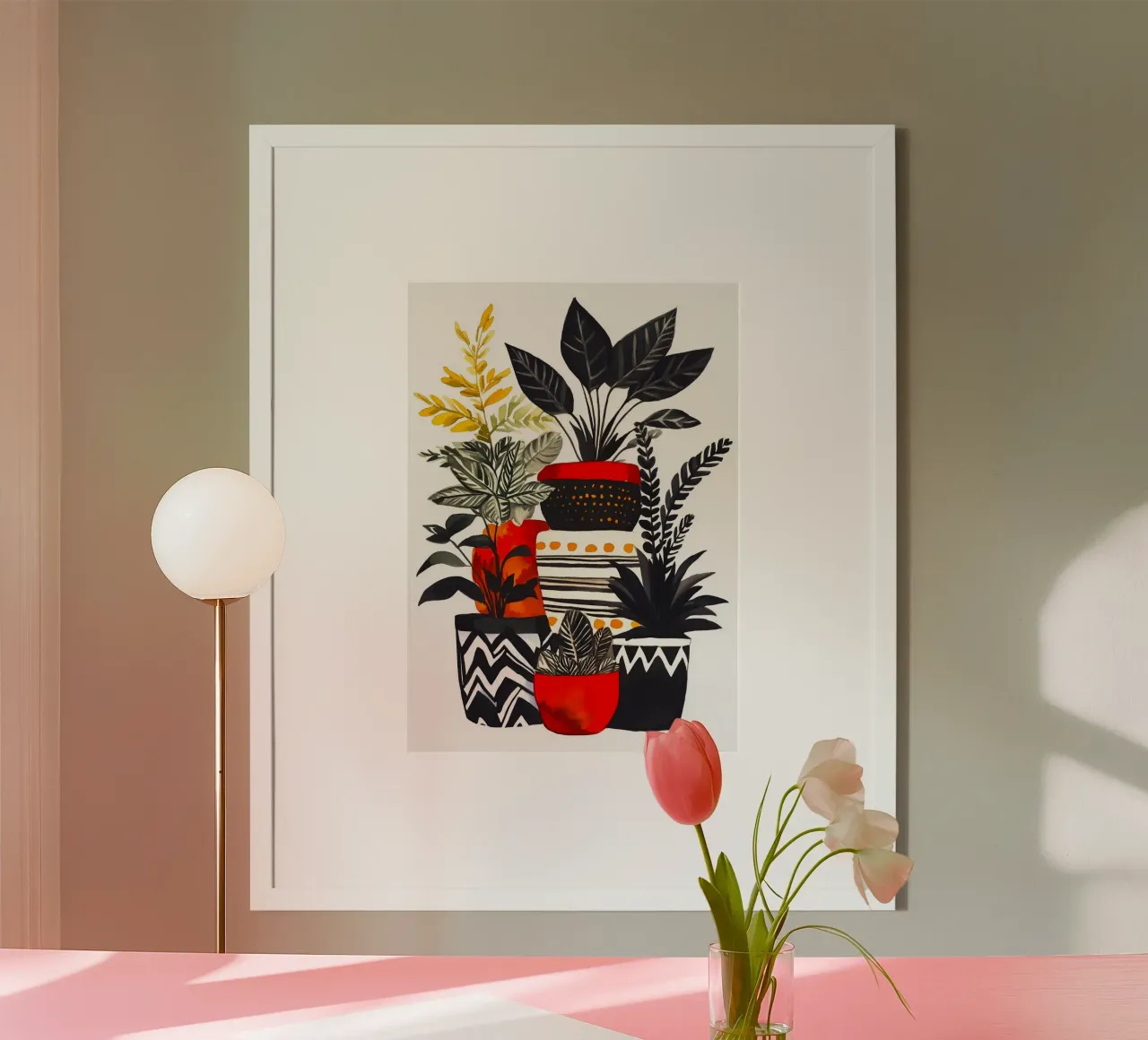 Piante da appartamento poster con telaio in plastica da Justyna Jaszke JBJart