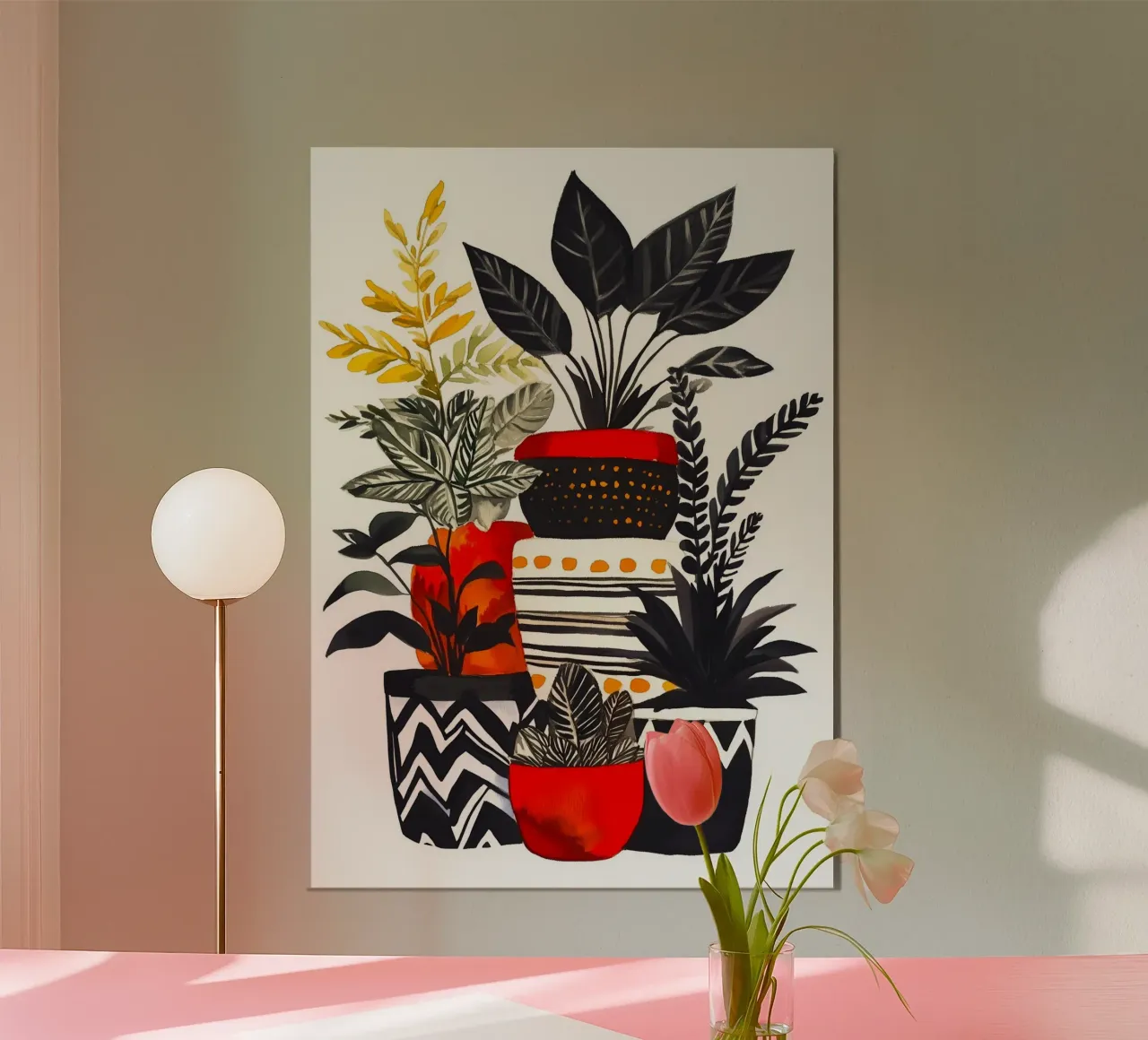 Piante da appartamento poster con telaio in plastica da Justyna Jaszke JBJart
