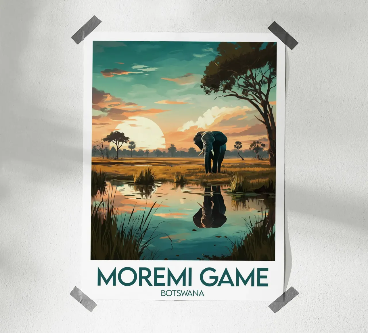 Affiche Moremi Game poster da Frame the World