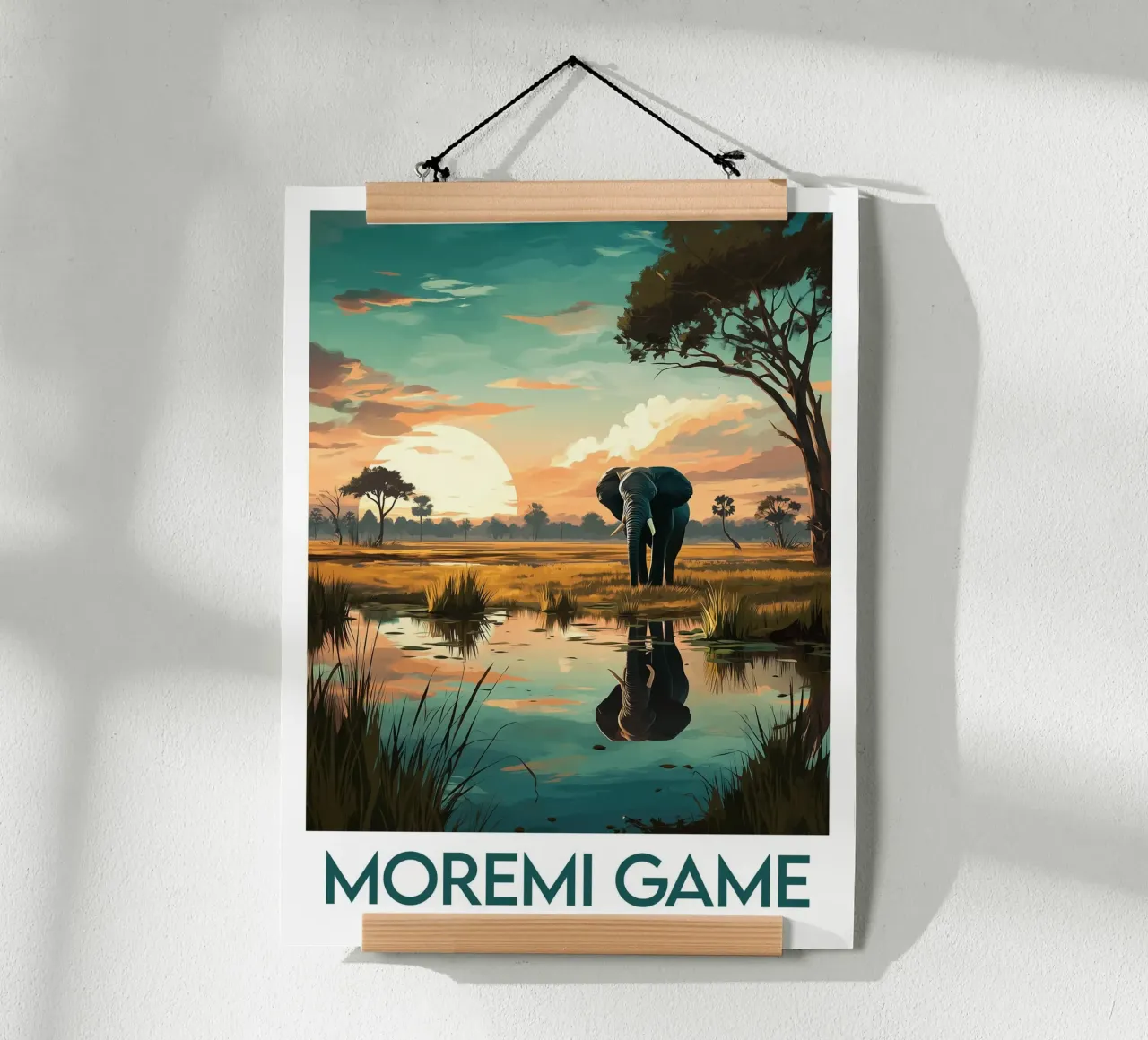 Affiche Moremi Game poster da Frame the World