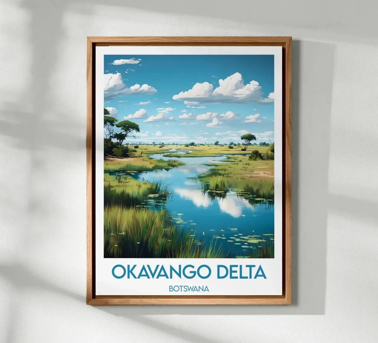 Affiche Okavango Delta Botswana alluminio dibond da Frame the World