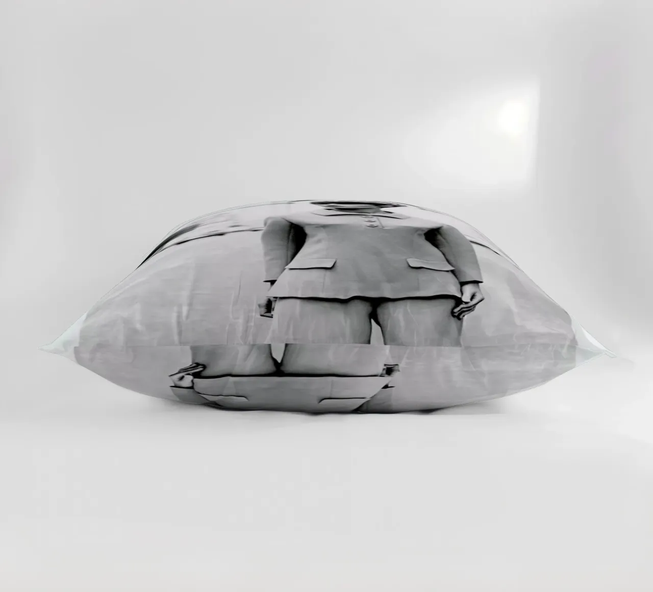 Outfit created by Pierre Balmain for airline hostesses of the future. cuscino da Gallery Print and Art Limited