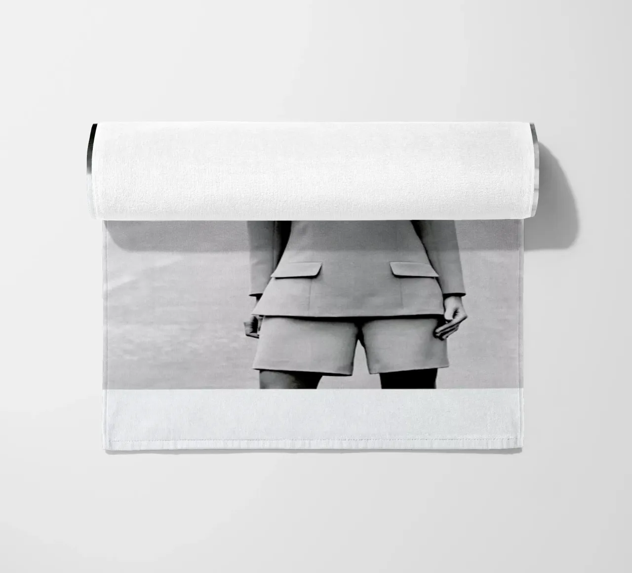 Outfit created by Pierre Balmain for airline hostesses of the future. telo mare da Gallery Print and Art Limited